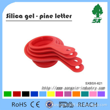 Wholesale Top Quality Food Grade Kitchen Design Silicone Measuring Cup Set with FDA&LFGB Approved